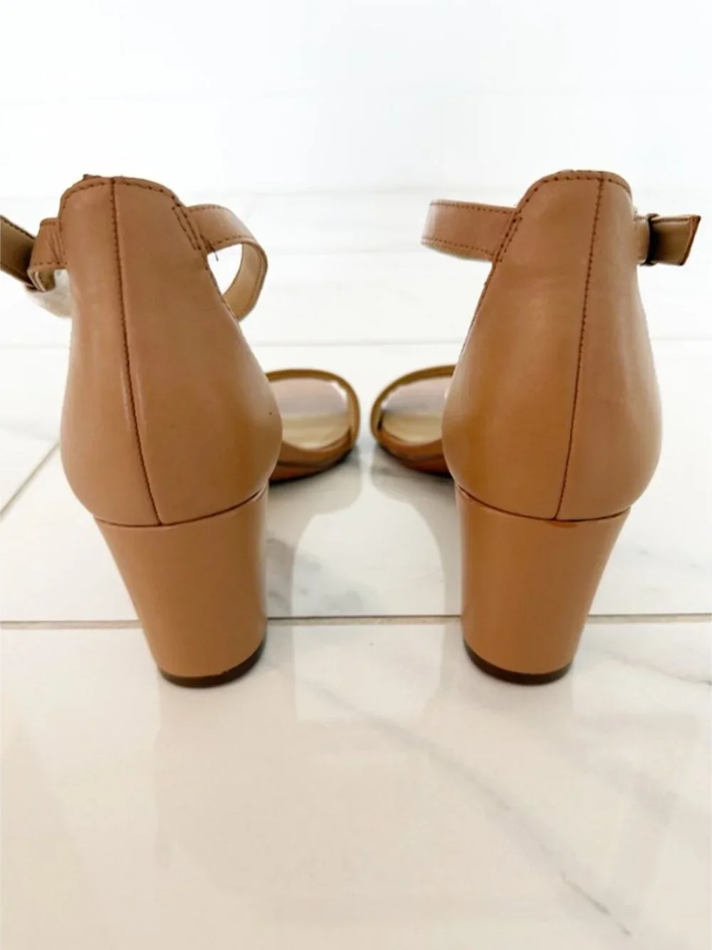 Naturalizer Vera Leather Ankle Strap Dress Sandals in Frappe 7M NWOT - Picture 10 of 12